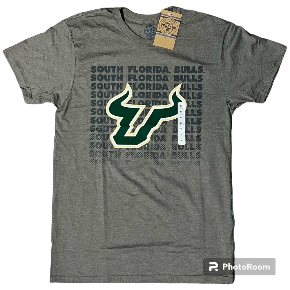 NWT South Florida Bulls Unisex T-shirt- Grey, Small
